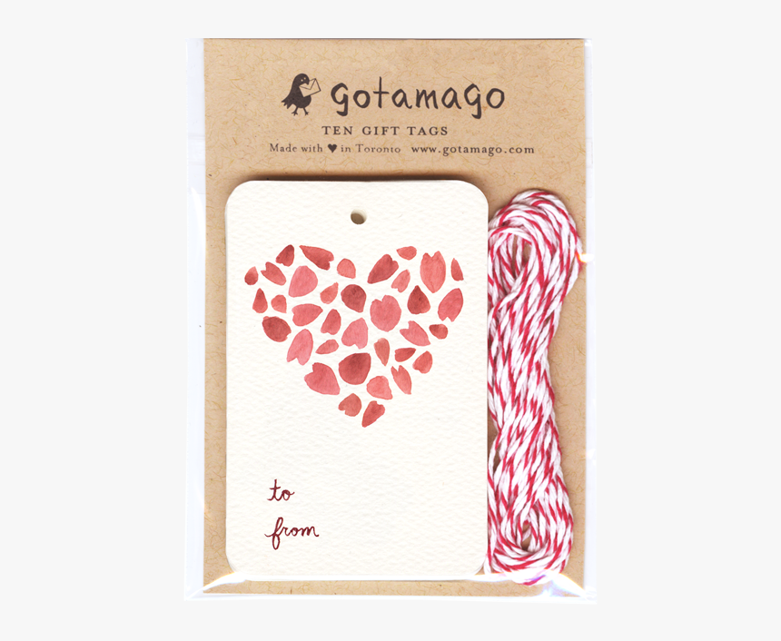 Sakura Heart Gift Tags, Set Of - Gift, HD Png Download, Free Download