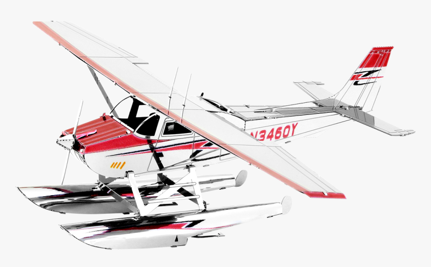 Cessna 182 Floatplane - Cessna 182 Floatplane Metal Earth, HD Png Download, Free Download