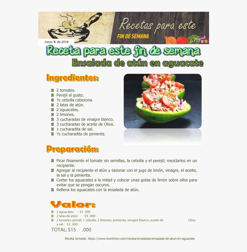 Ensalada De Atún En Aguacate - Natural Foods, HD Png Download, Free Download