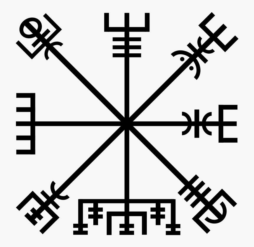 Vegvisir - Svg - Icelandic Symbols, HD Png Download, Free Download