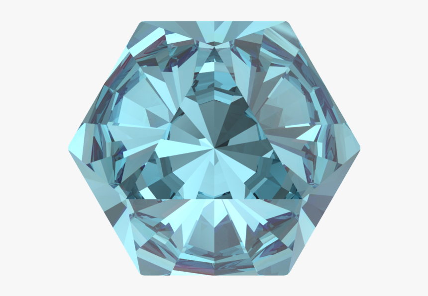 Swarovski 4699 Kaleidoscope Hexagon Fancy Stone Aquamarine - Kaleidoscope Hexagon Fancy Sunshine, HD Png Download, Free Download