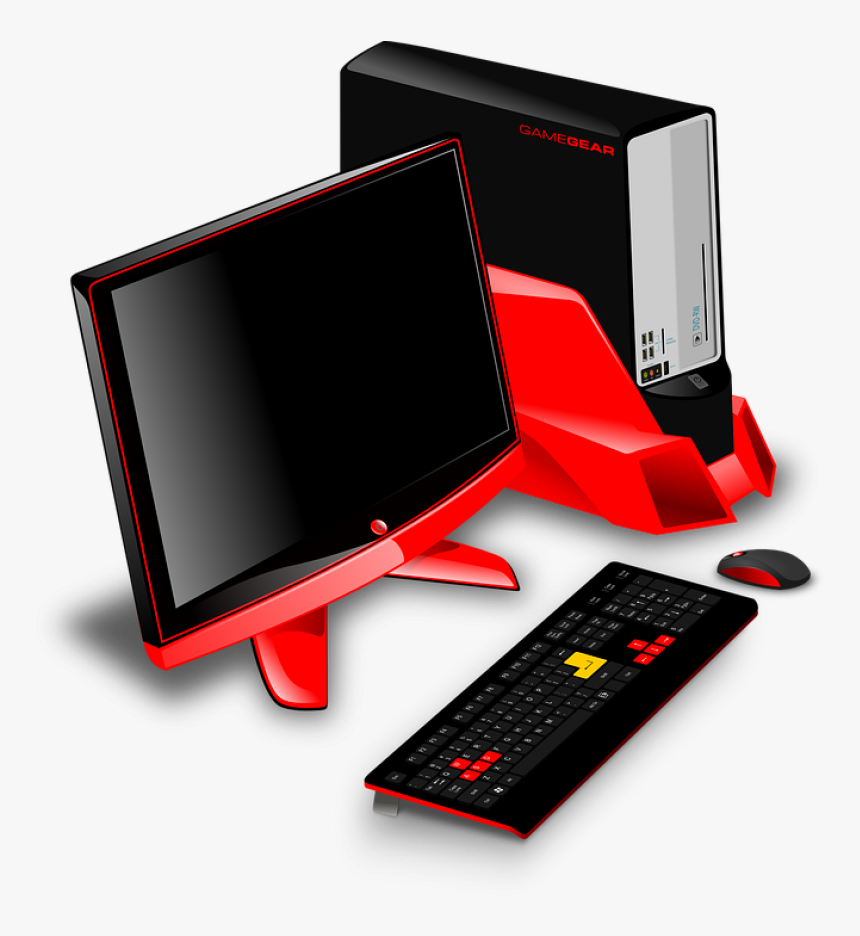 Gaming Pc Setup Clipart Png Image, Transparent Png, Free Download