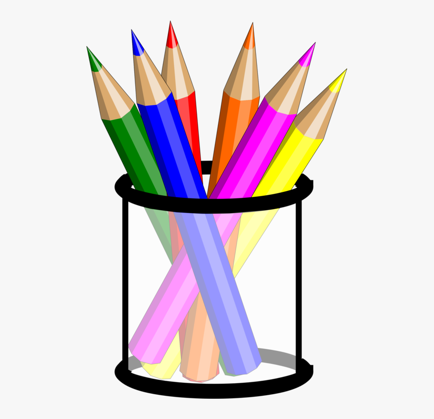 Pencil Cup Png, Transparent Png, Free Download