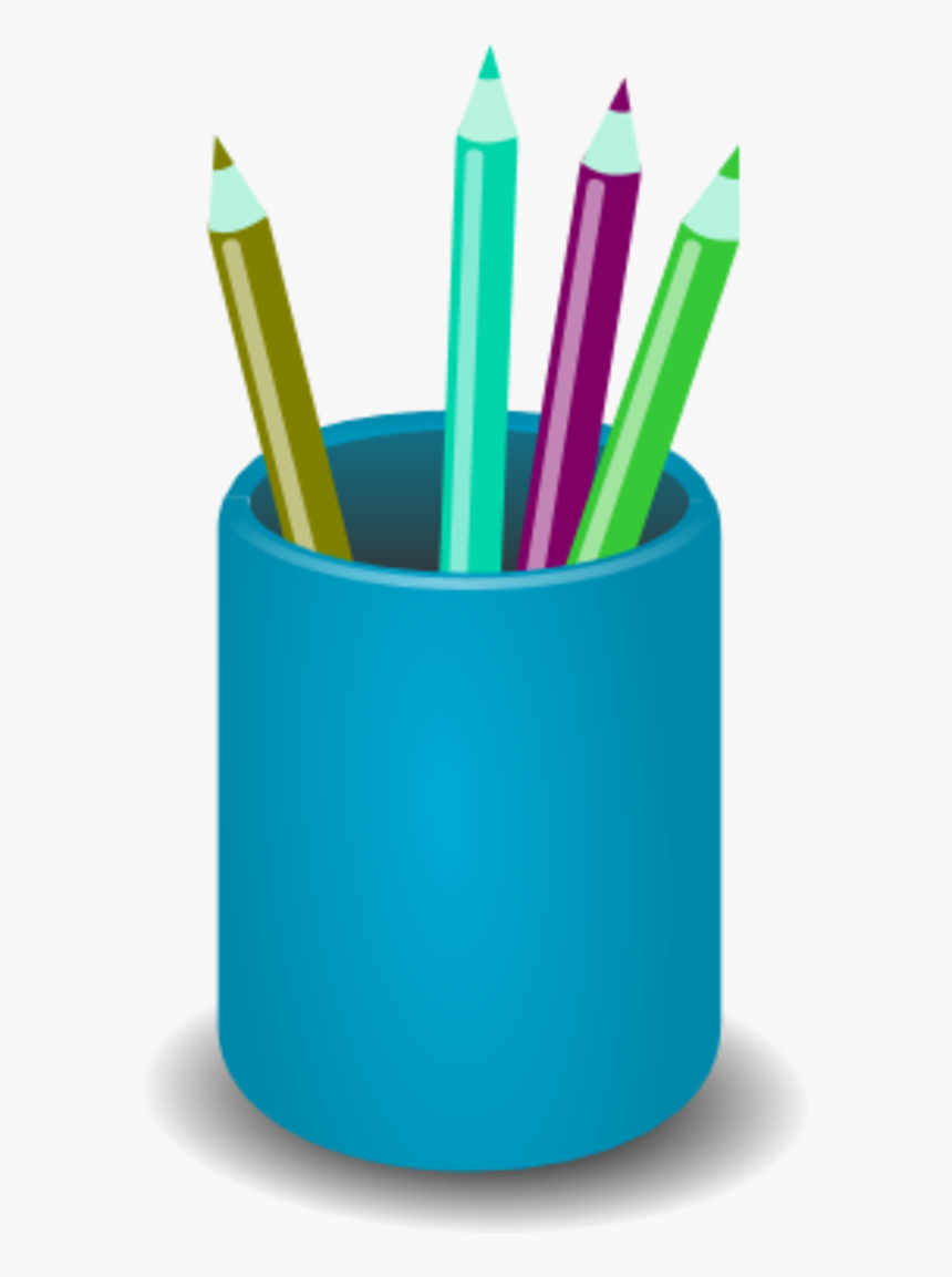 Transparent Pens Clipart - Pencil Cup Clip Art, HD Png Download - kindpng