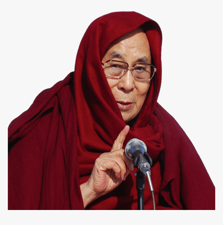 Dalai Lama With Head Covered - Dalai Lama Photo Download, HD Png Download, Free Download