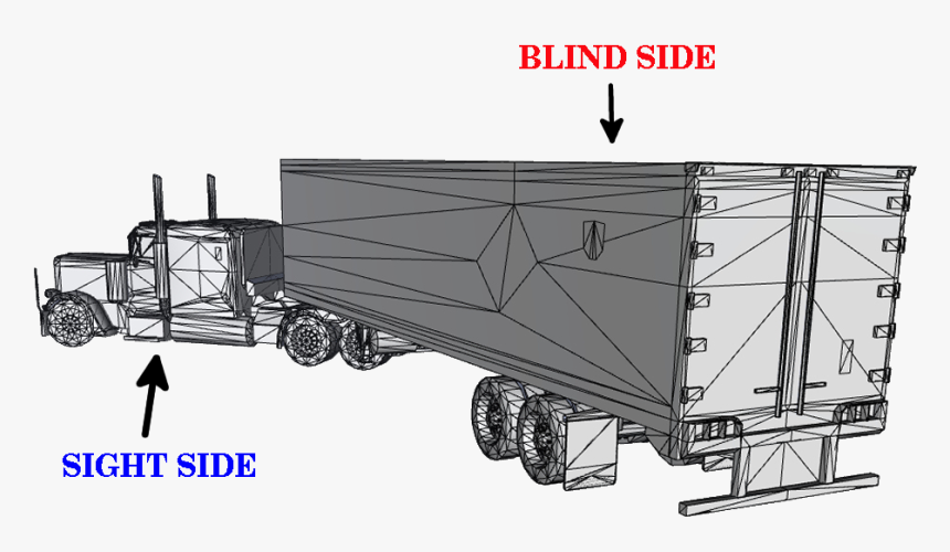 Drawing Tractors Trailer Transparent Png Clipart Free - Trailer Truck, Png Download, Free Download