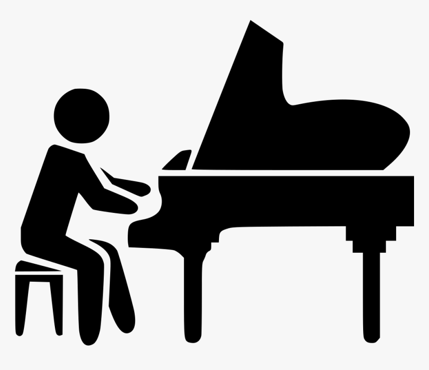 Piano Svg Black And White - Icon Piano, HD Png Download, Free Download