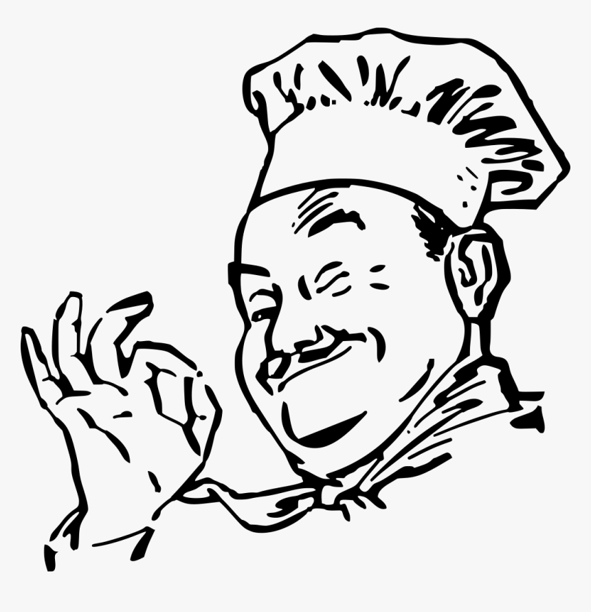 Chef Cartoon Images Black And White, HD Png Download, Free Download