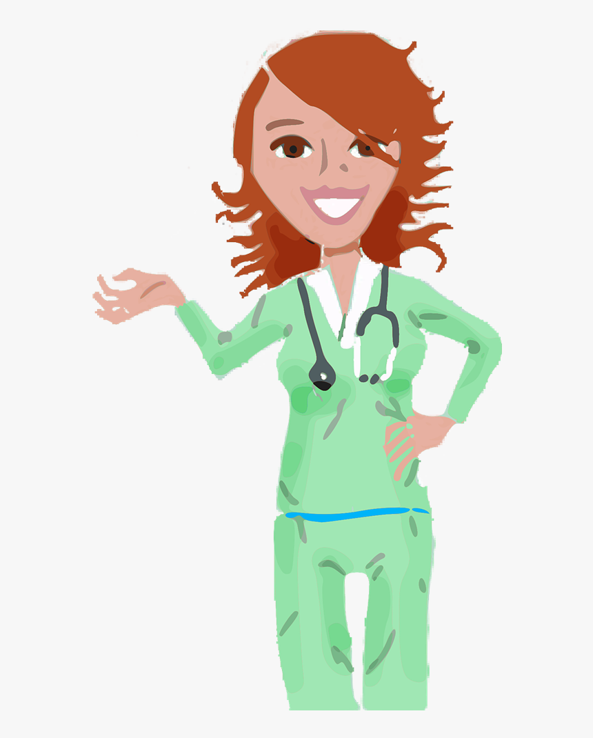 Nurse At Computer Clipart - Nursing Free Clip Art, HD Png Download, Free Download