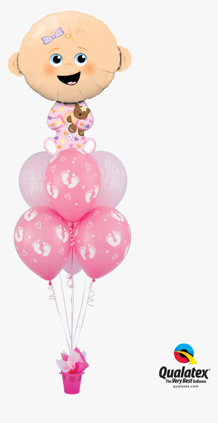 Rose Gold Balloon Bouquet For Valentine's, HD Png Download, Free Download