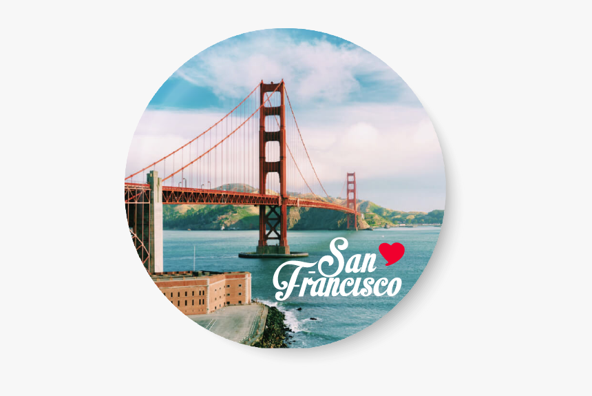 Love San Francisco Fridge Magnet - Golden Gate Bridge, HD Png Download, Free Download