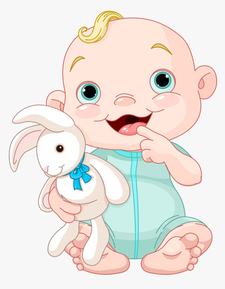 Clipart Bear Rabbit - Free Clipart Baby Boy, HD Png Download, Free Download