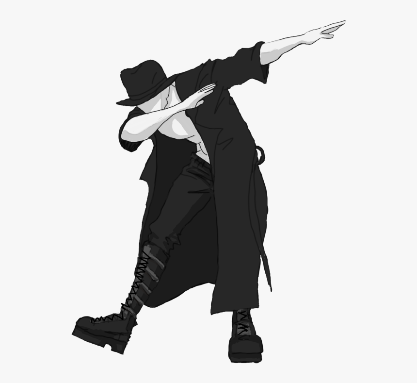 Creepypasta Slenderman Drawing Dab - Slender Man Fortnite Dances, HD Png Download, Free Download