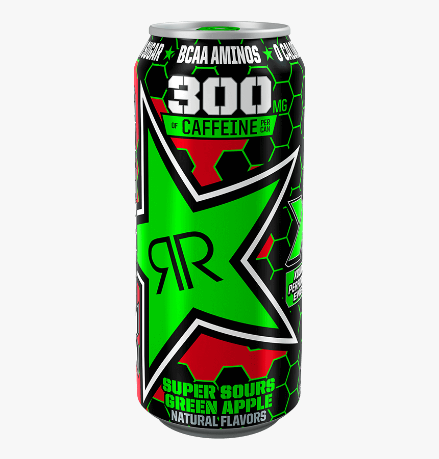 Rockstar Xdurance Super Sour Green Apple - Rockstar 300mg Sour Apple, HD Png Download, Free Download