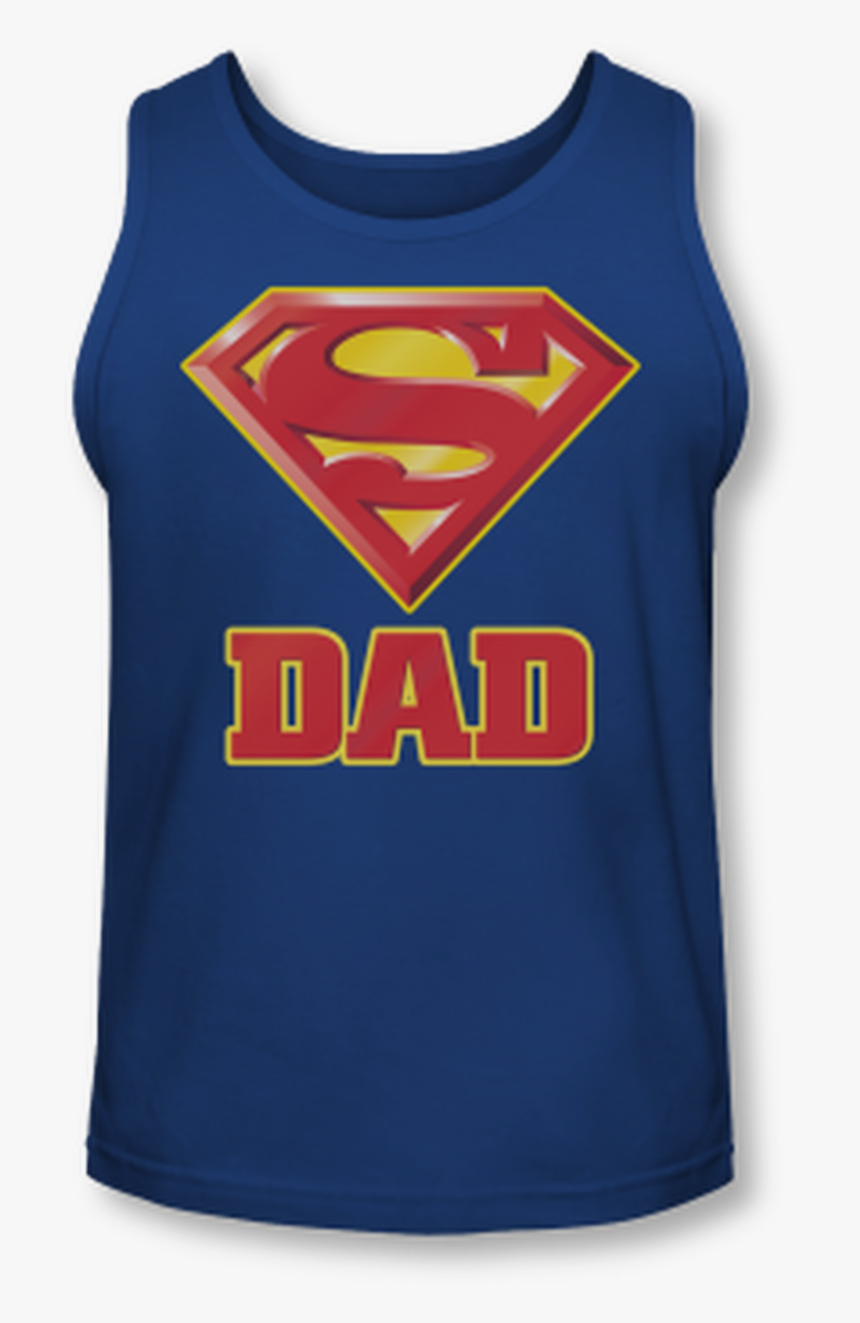 Superman Super Dad Adult Tank Top, HD Png Download, Free Download