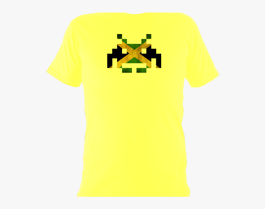 Space Invader Says Irie, Man , Png Download - Active Shirt, Transparent Png, Free Download