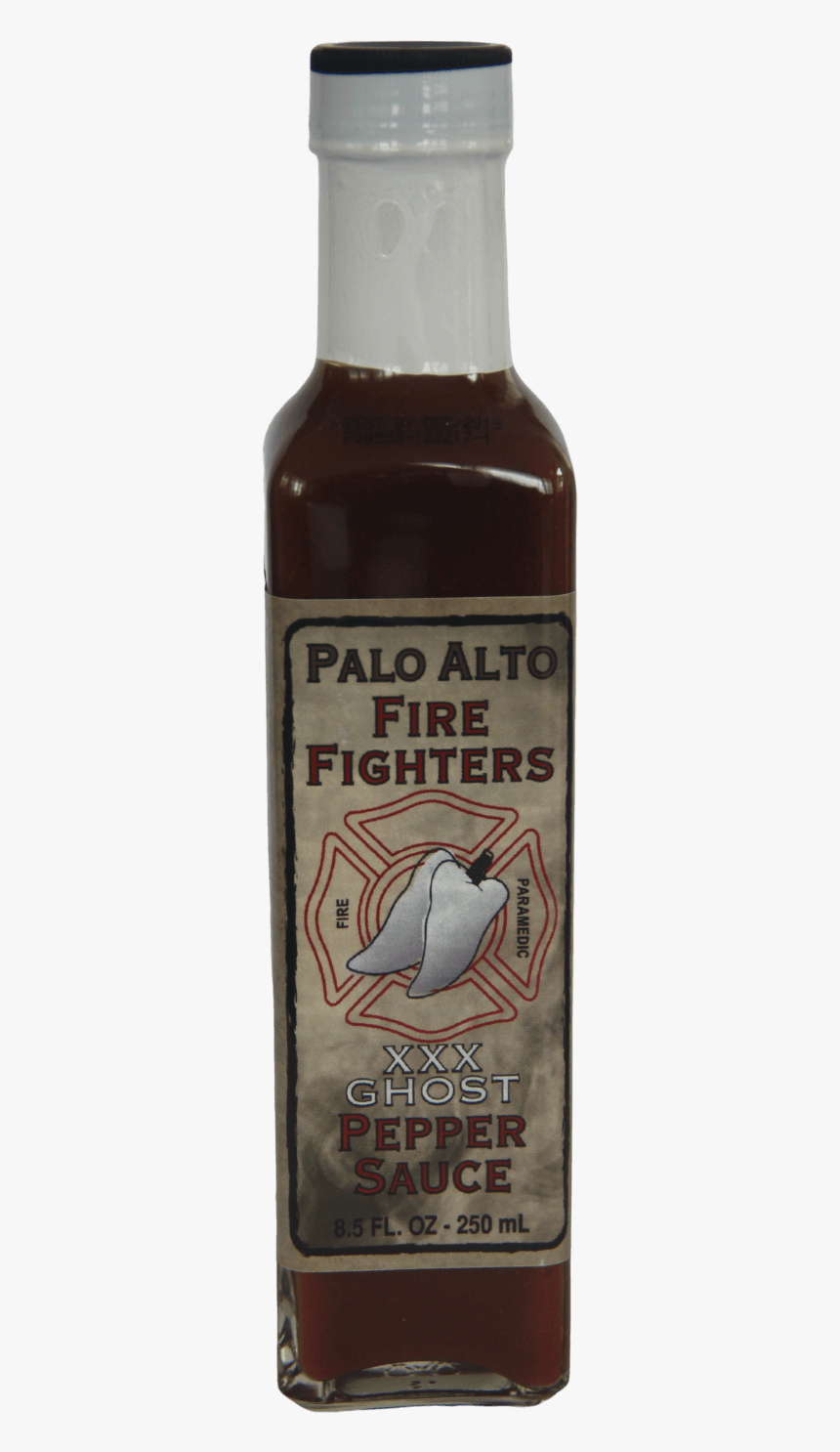 Palo Alto Firefighters Ghost Pepper Sauce 250ml - Bottle, HD Png Download, Free Download