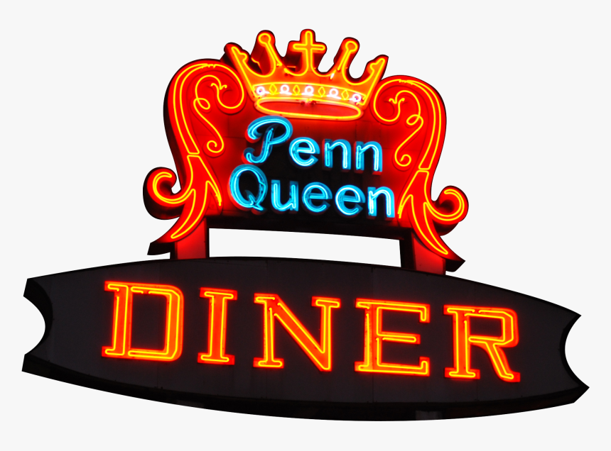 Penn Queen Diner - Neon Sign, HD Png Download, Free Download