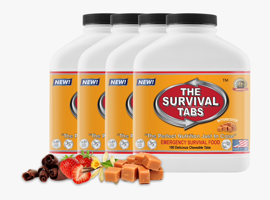 Survival Tabs 60 Day Food Supply - Food, HD Png Download, Free Download