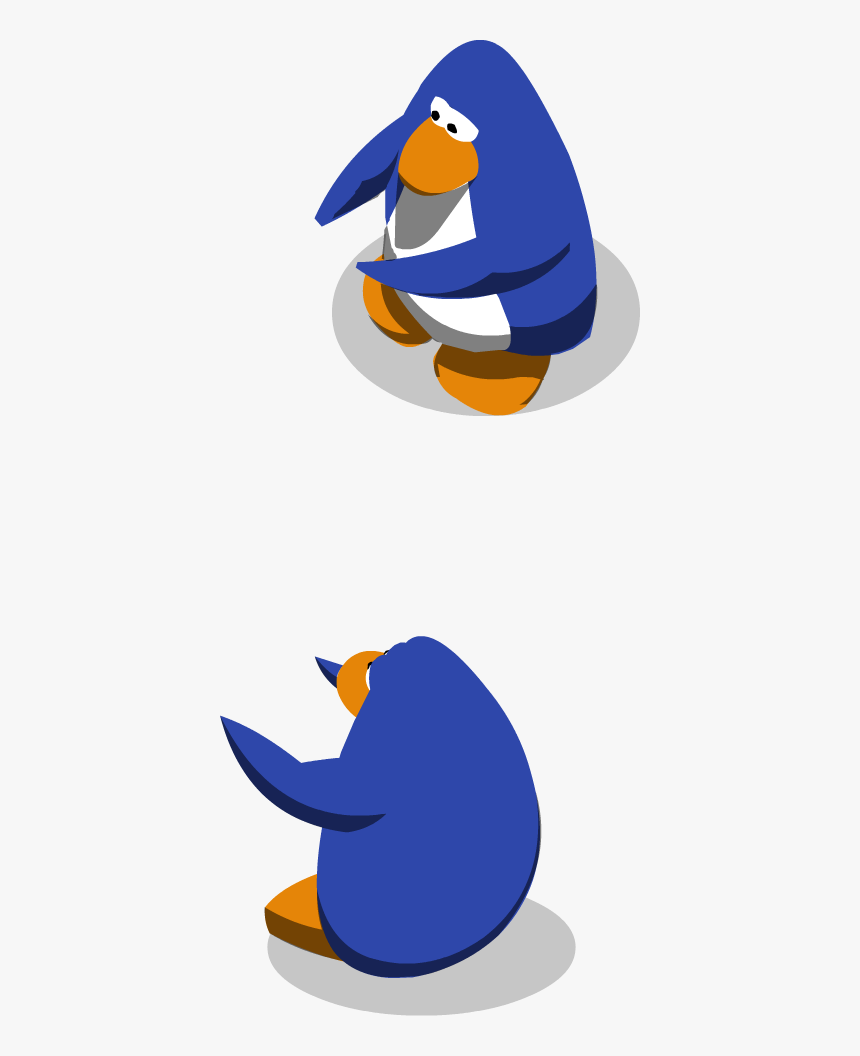 Old Blue Clapping Penguins - Club Penguin Penguin Png, Transparent Png, Free Download