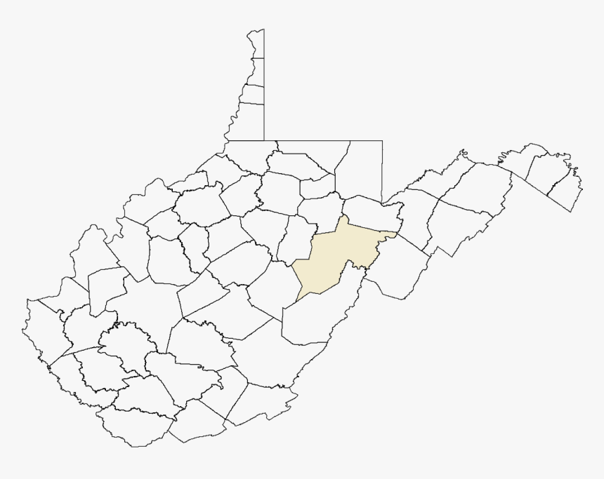 West Virginia Outline With Counties, HD Png Download, Free Download