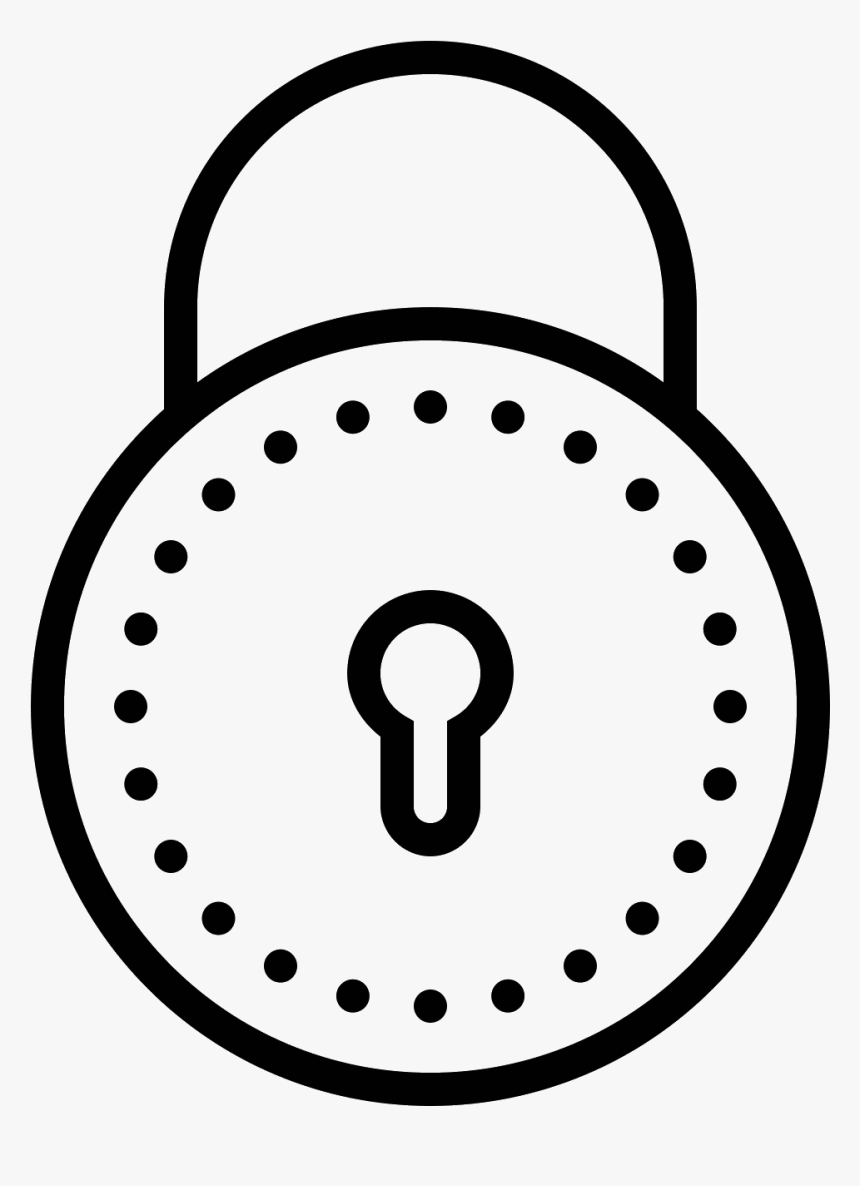 Padlock Drawing Outline - Operating System Icon Png, Transparent Png, Free Download