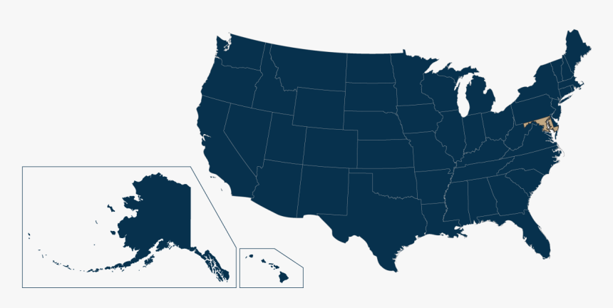 United States Maryland - Vector Us Map Png, Transparent Png, Free Download