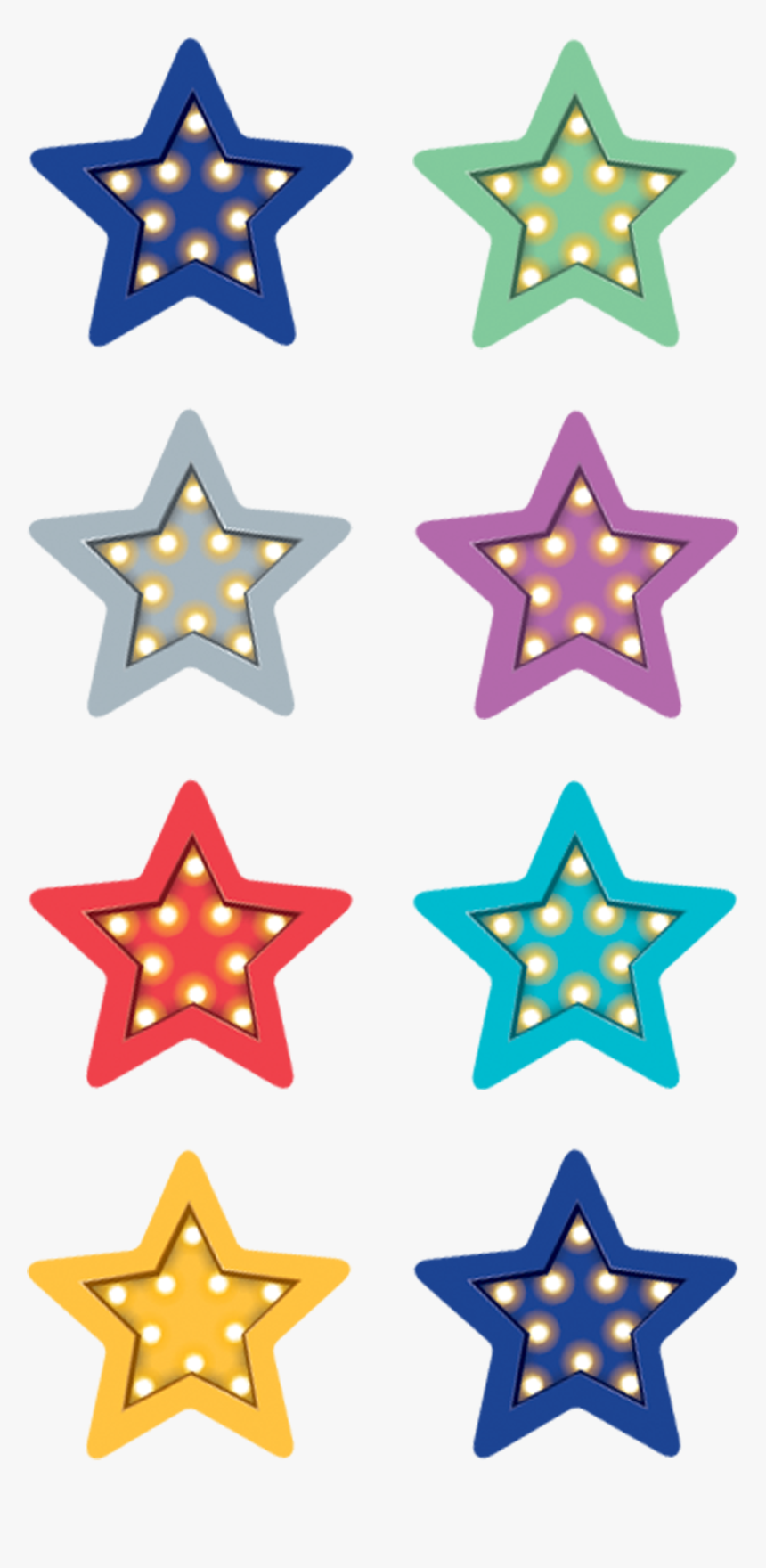 Marquee Stars Mini Stickers - Marquee Stars Die Cut Border Trim, HD Png ...