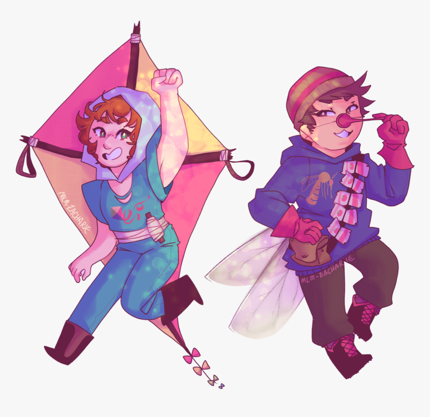 Human Kite And Mosquito Some Quality Boys - Cartoon, HD Png Download, Free Download