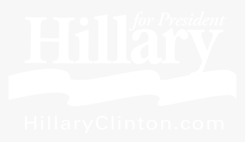 Hillary Clinton For President Logo Black And White - Jhu Logo White, HD Png Download, Free Download