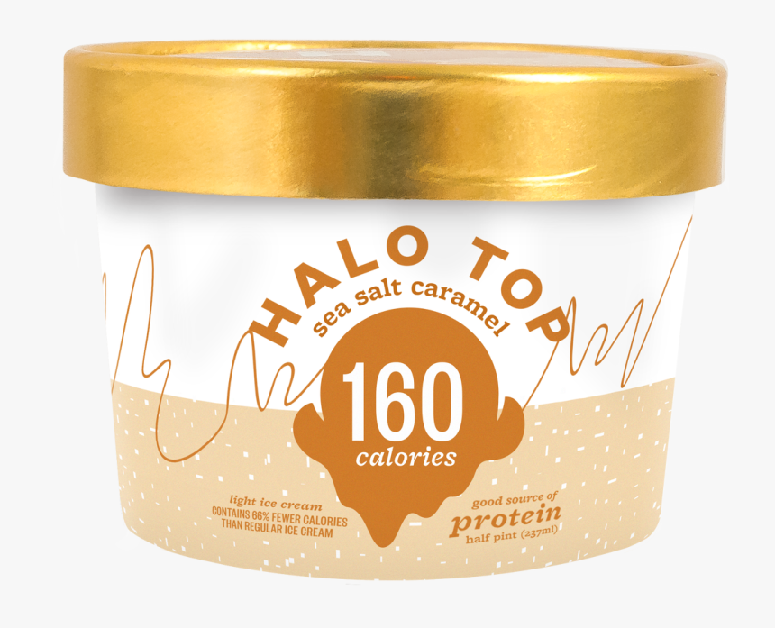 Sea Salt Caramel, 8 Oz Half-pints - Gelato, HD Png Download, Free Download