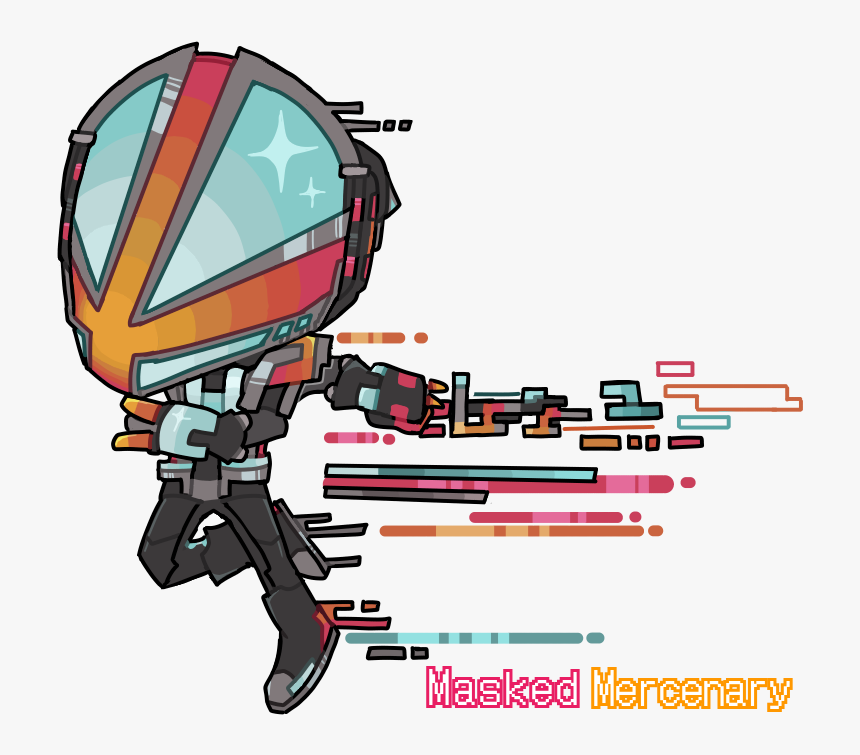 Neon Ninja Masked Mercenary, HD Png Download, Free Download