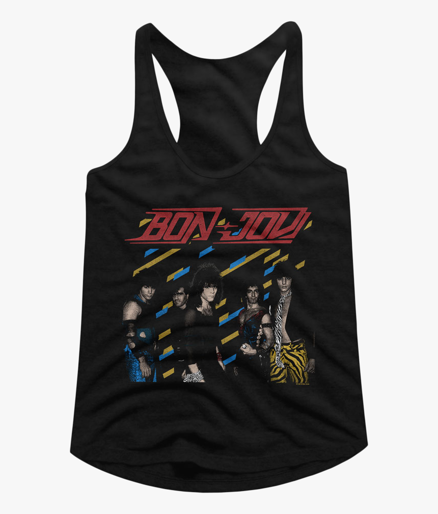 Retro Bon Jovi Racerback Tank Top - Bon Jovi Band T Shirt, HD Png Download, Free Download