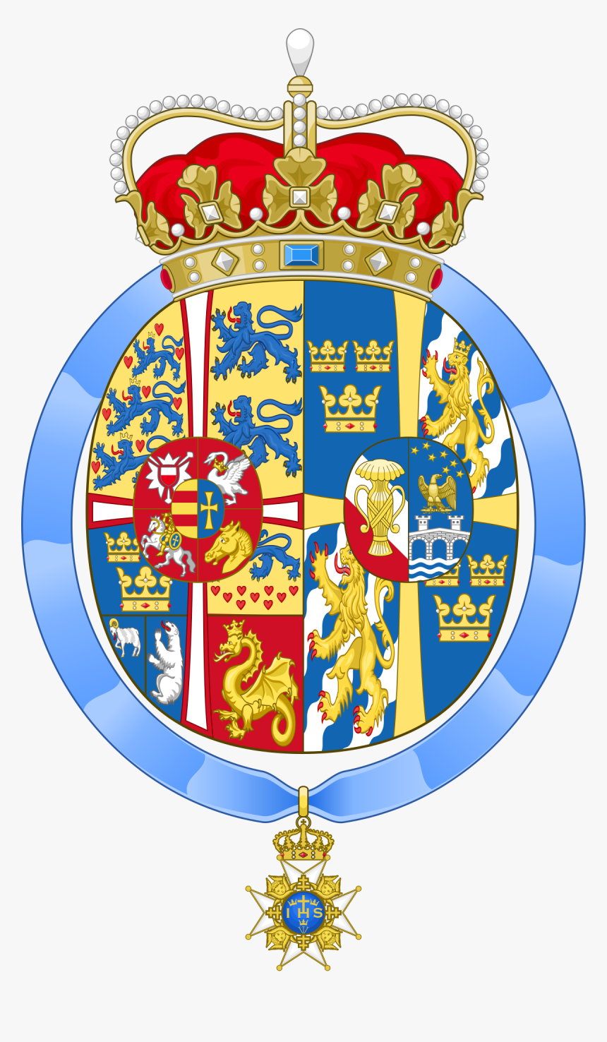 Coat Of Arms Princess Estelle Of Sweden, HD Png Download, Free Download