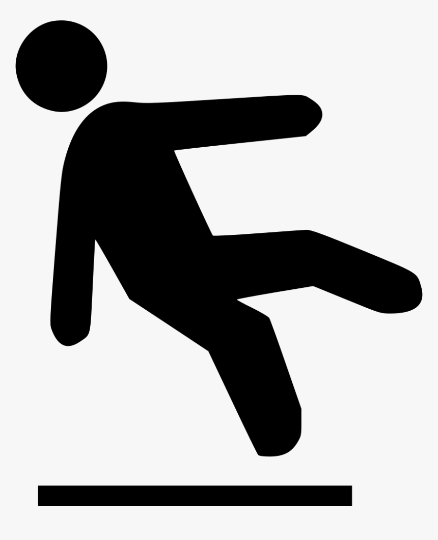 Falling Off Ice - Falling Icon Black Png, Transparent Png, Free Download