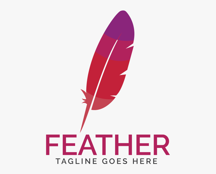 Feather Elegant Pen Logo - Graphic Design, HD Png Download, Free Download