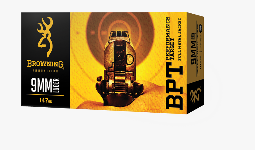 Browning 9mm Luger Ammo, HD Png Download, Free Download