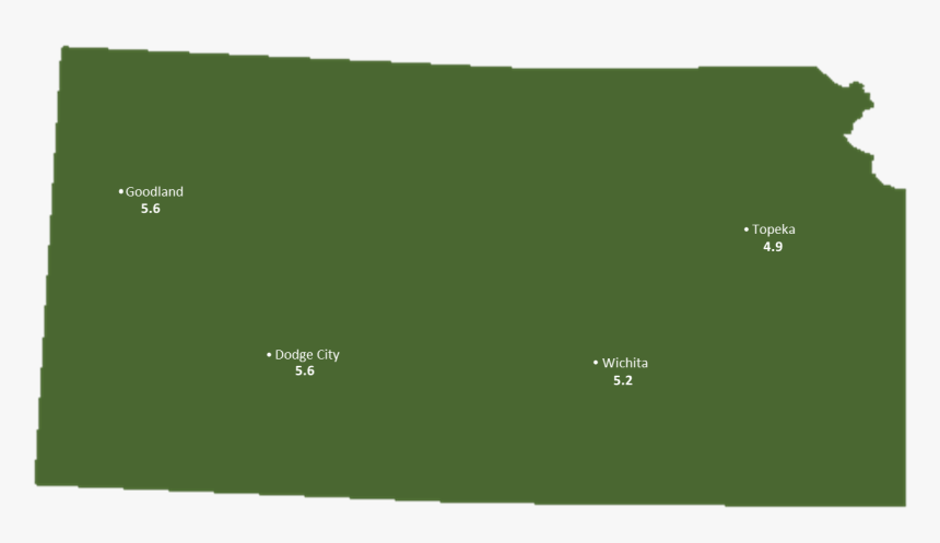 Kansas Sun Light Hours Map - Statistical Graphics, HD Png Download, Free Download