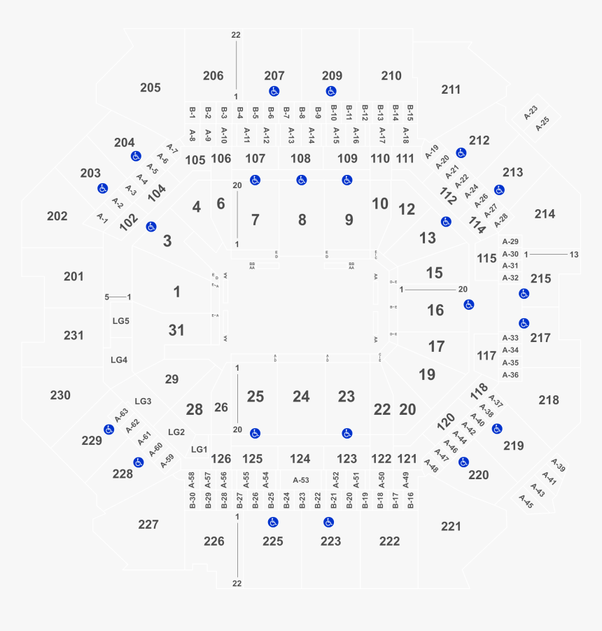 Barclays Center Seating Ufc 249, HD Png Download, Free Download