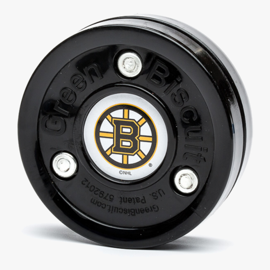 Green Biscuit Boston Bruins Black Stickhandling Training - Boston Bruins, HD Png Download, Free Download