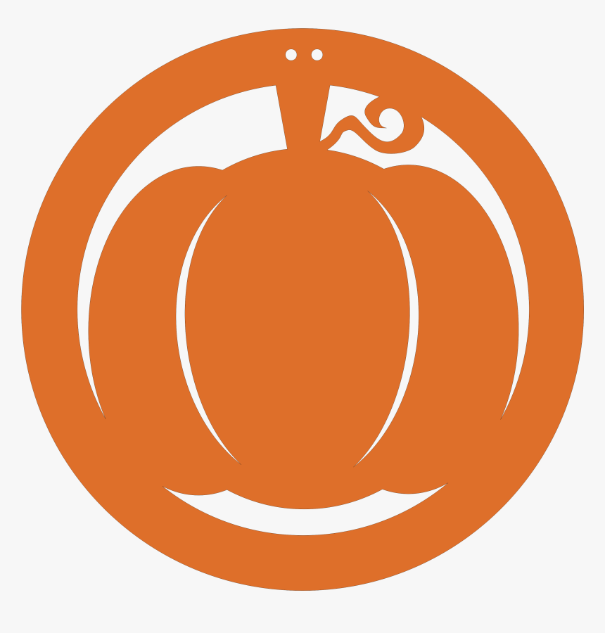 Clipart Pumpkin Door Hanger Picture Black And White - Circle, HD Png Download, Free Download