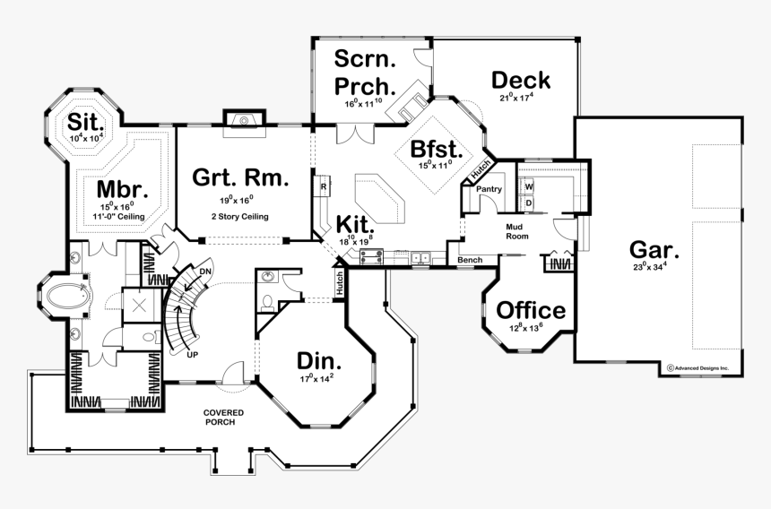 Isabelle Floor Plan - Transparent Background Floor Plan, HD Png Download, Free Download