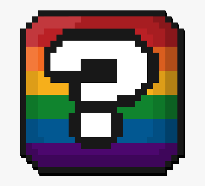 rainbow question mark
