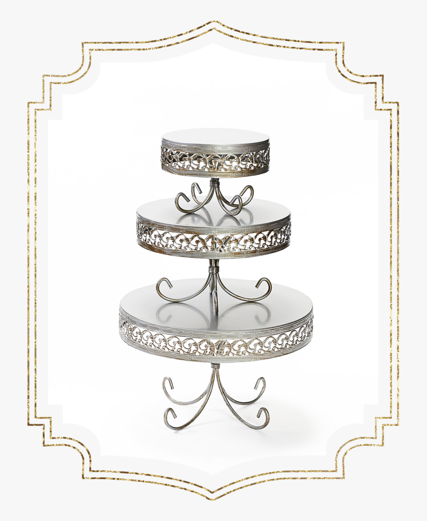 Shop-preview Antique Silver Loopy Band Cake Plate - Shelf, HD Png Download, Free Download