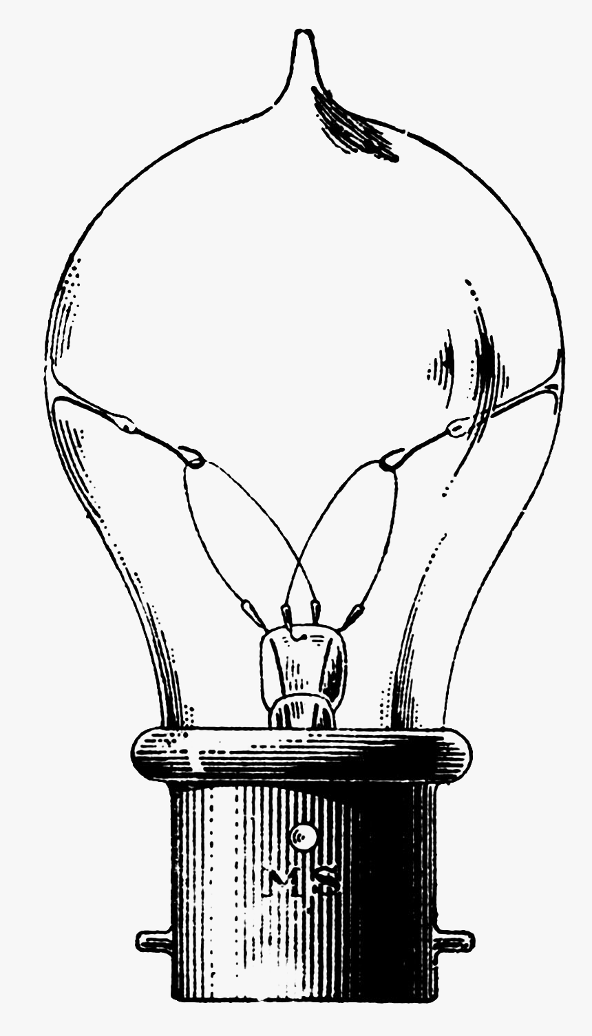 Vintage Light Bulb Clip Art, HD Png Download, Free Download