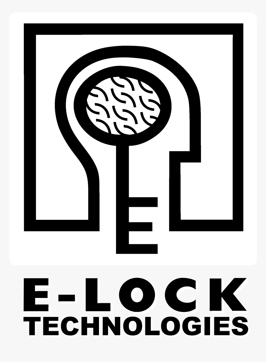 E Lock Technologies Logo Black And White - Circle, HD Png Download, Free Download