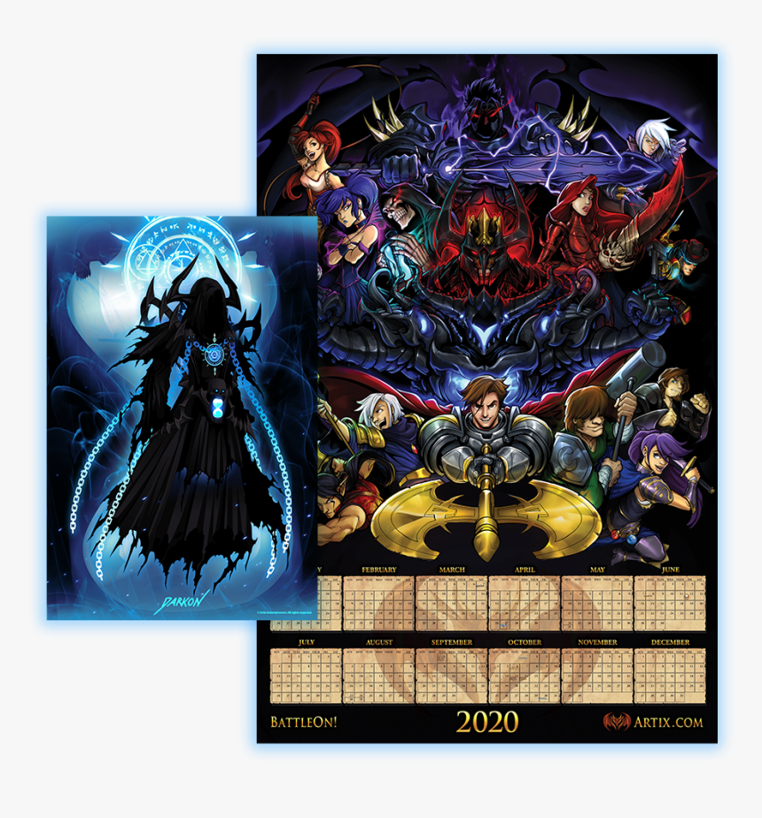 Artix Entertainment 2020 Calendar, HD Png Download, Free Download