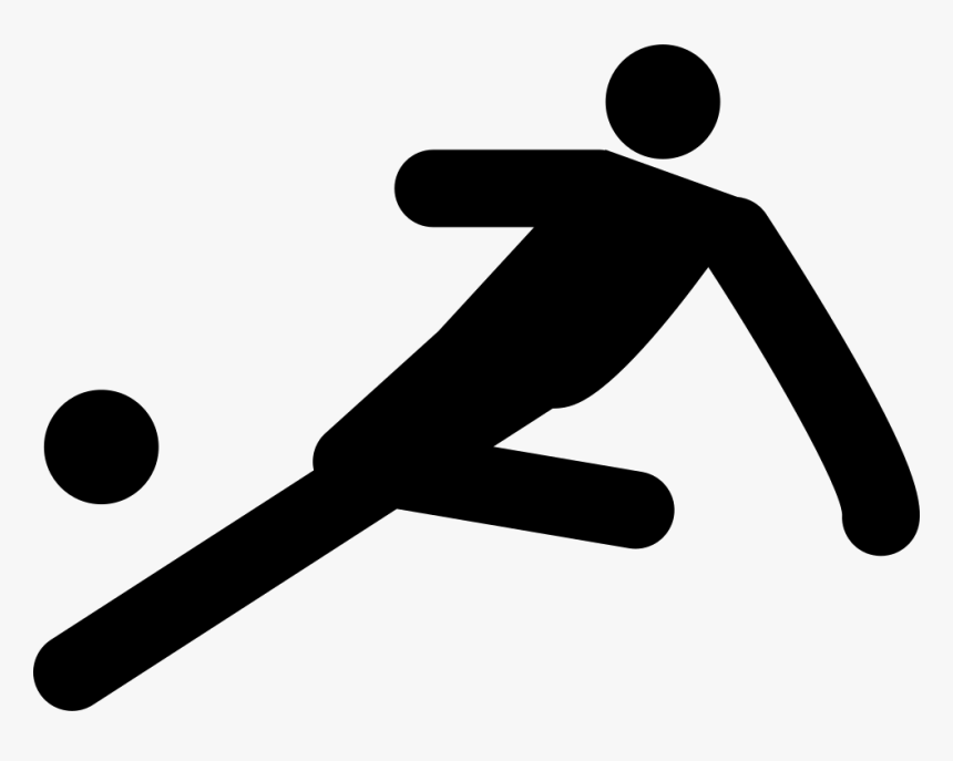 Football Player Kicking Ball - Persona Pateando Una Pelota, HD Png Download, Free Download