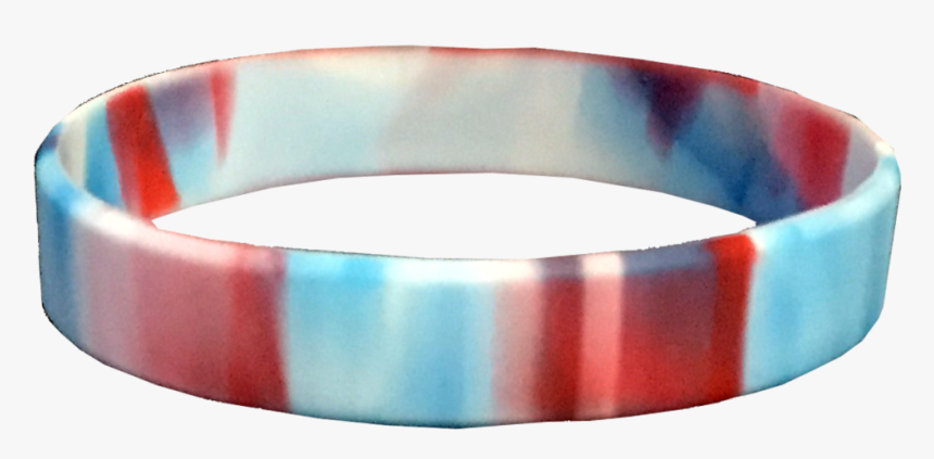 Red White And Blue Silicone Wristbands - Bangle, HD Png Download, Free Download