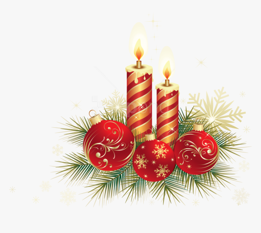 Free Png Christmas Candle"s Png Images Transparent - Red Christmas Candle Png, Png Download, Free Download